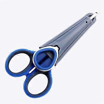 Stainless Steel Fishing Pliers Scissors Braid Line Cutter with Hook Remover