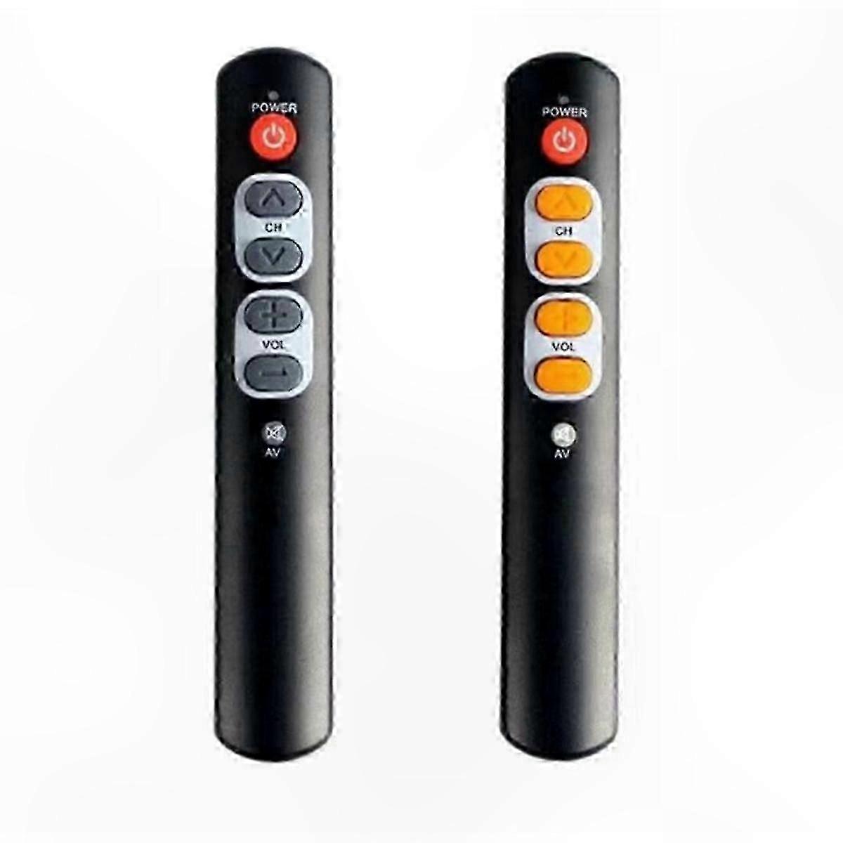 Universal TV Remote Control with Large Buttons for Seniors and Elderly Users Programmable Functionality