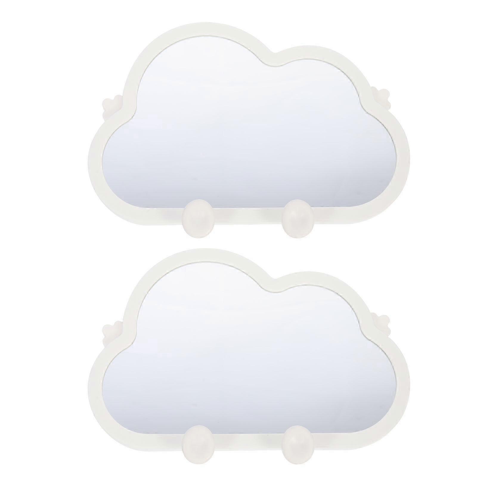 Table Makeup Mirror Cloud Shaped Vanity Mirrors for Daily Use 6Pcs