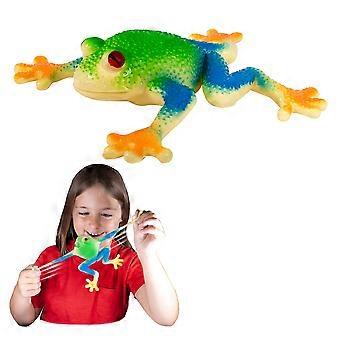 Stretchy Frog Toy Red Eyed Tree Frog Toy with Realistic Texture and Vibrant Colors for Kids Fun