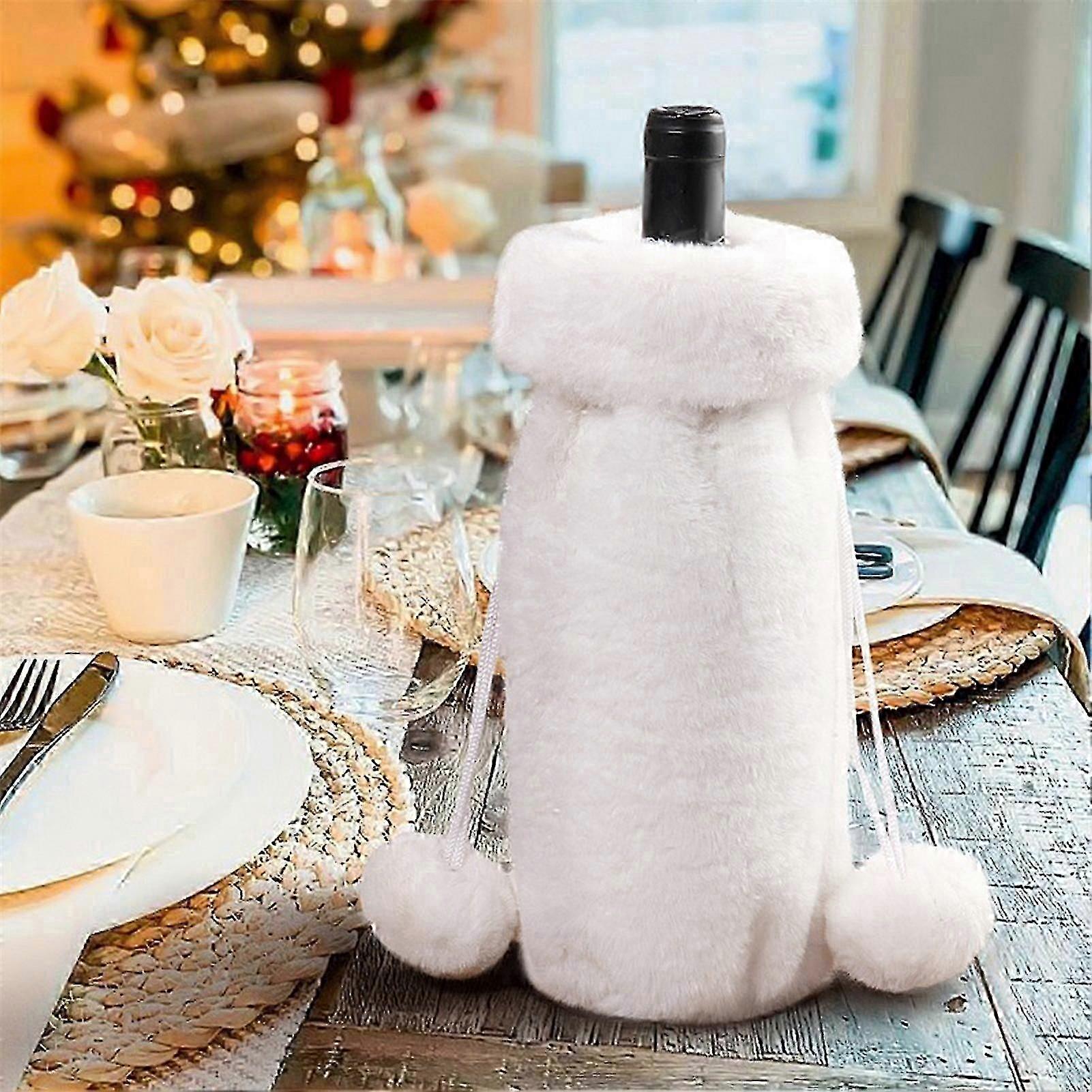 Washable Plush Bottle Cover Festive