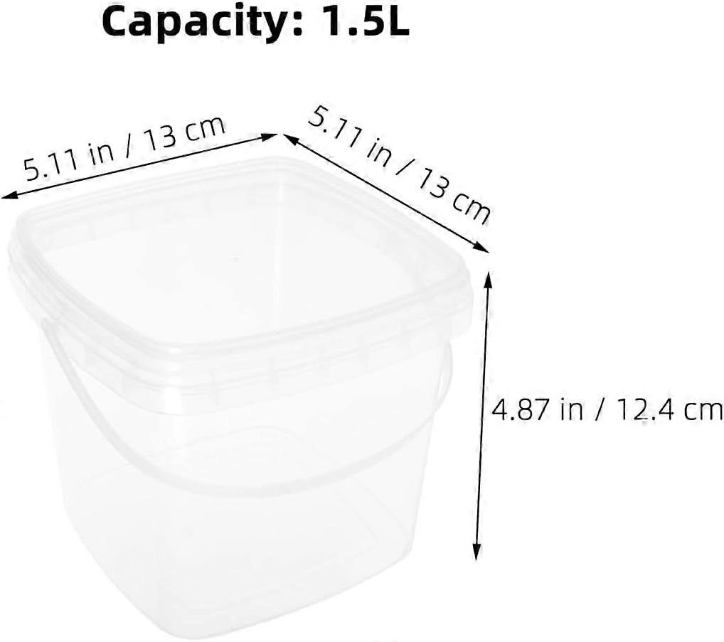 with Lid 1.5l PP Leakproof Household Container