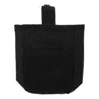 Black Dog Puppy Walking Snack Bag with Hook for Easy Storage