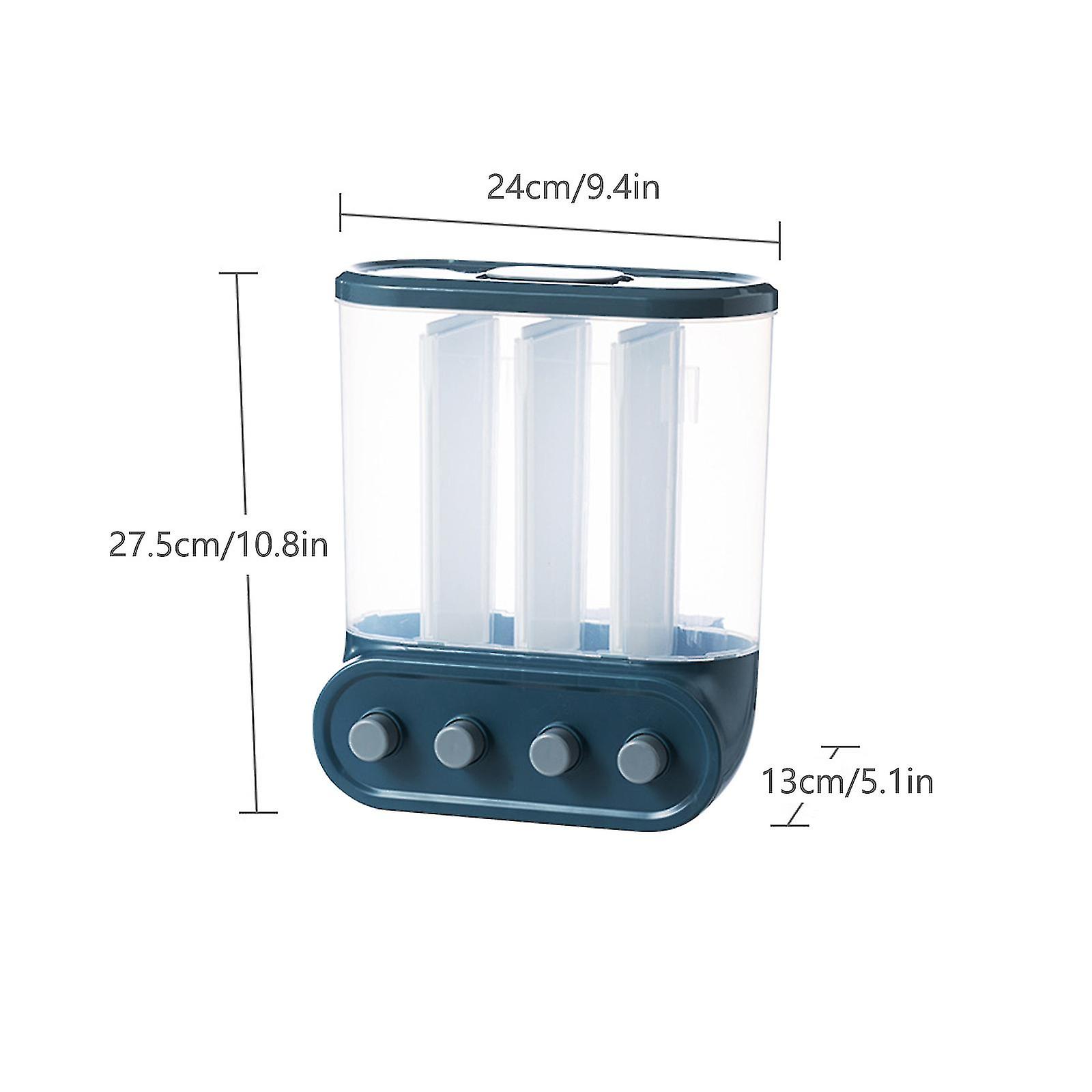 壁に取り付けられた米の貯蔵タンク、壁に取り付けられた全粒米の正方形、食品の貯蔵