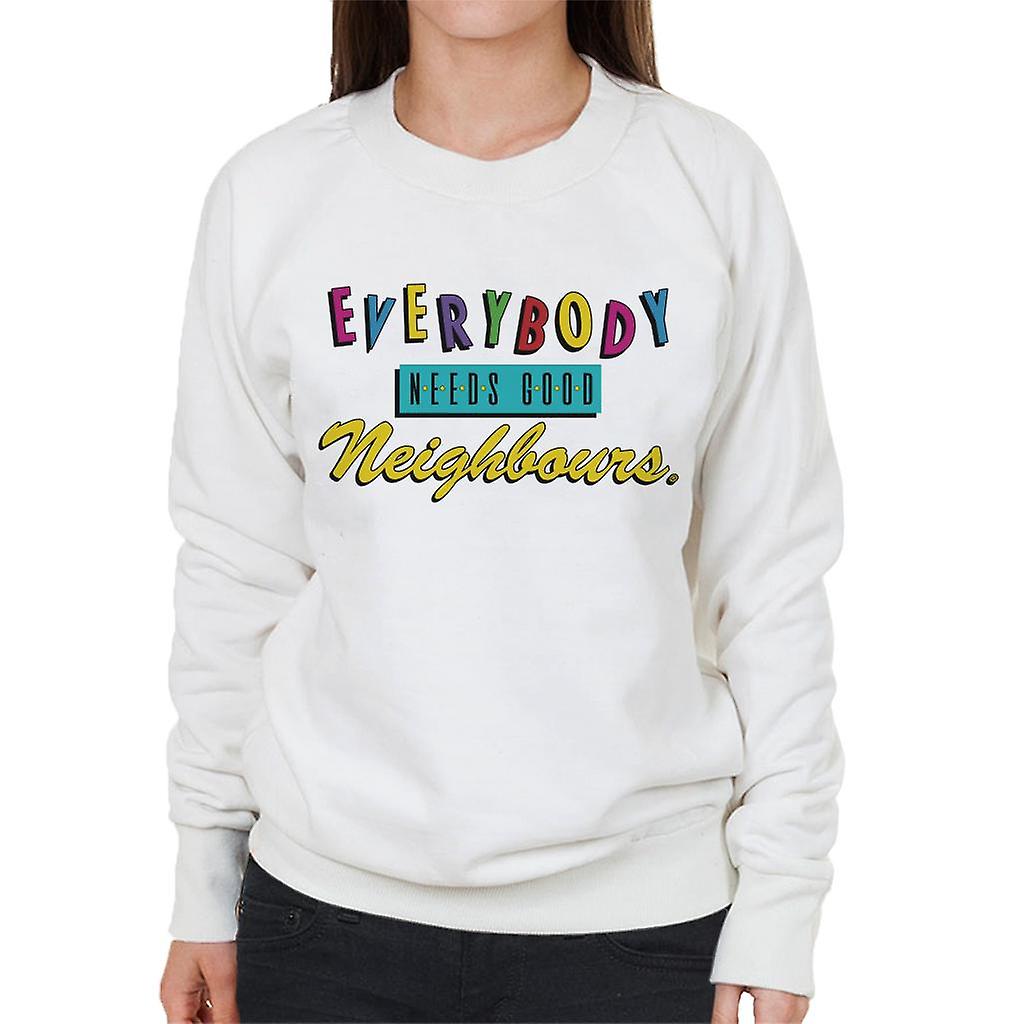 Neighbours Everybody Needs Good Theme Song Women's Sweatshirt