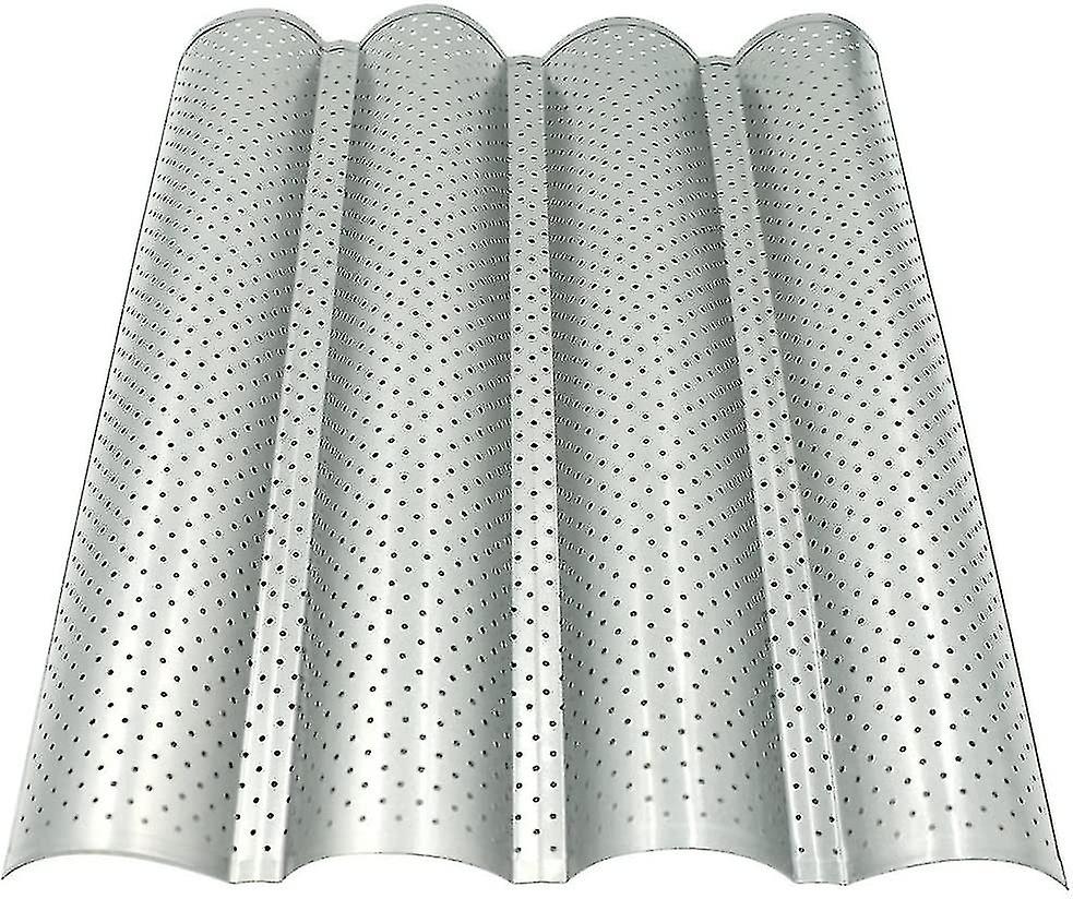 Hotec Baguette Baking Mould For 3 Baguettes With Non-Stick Coating