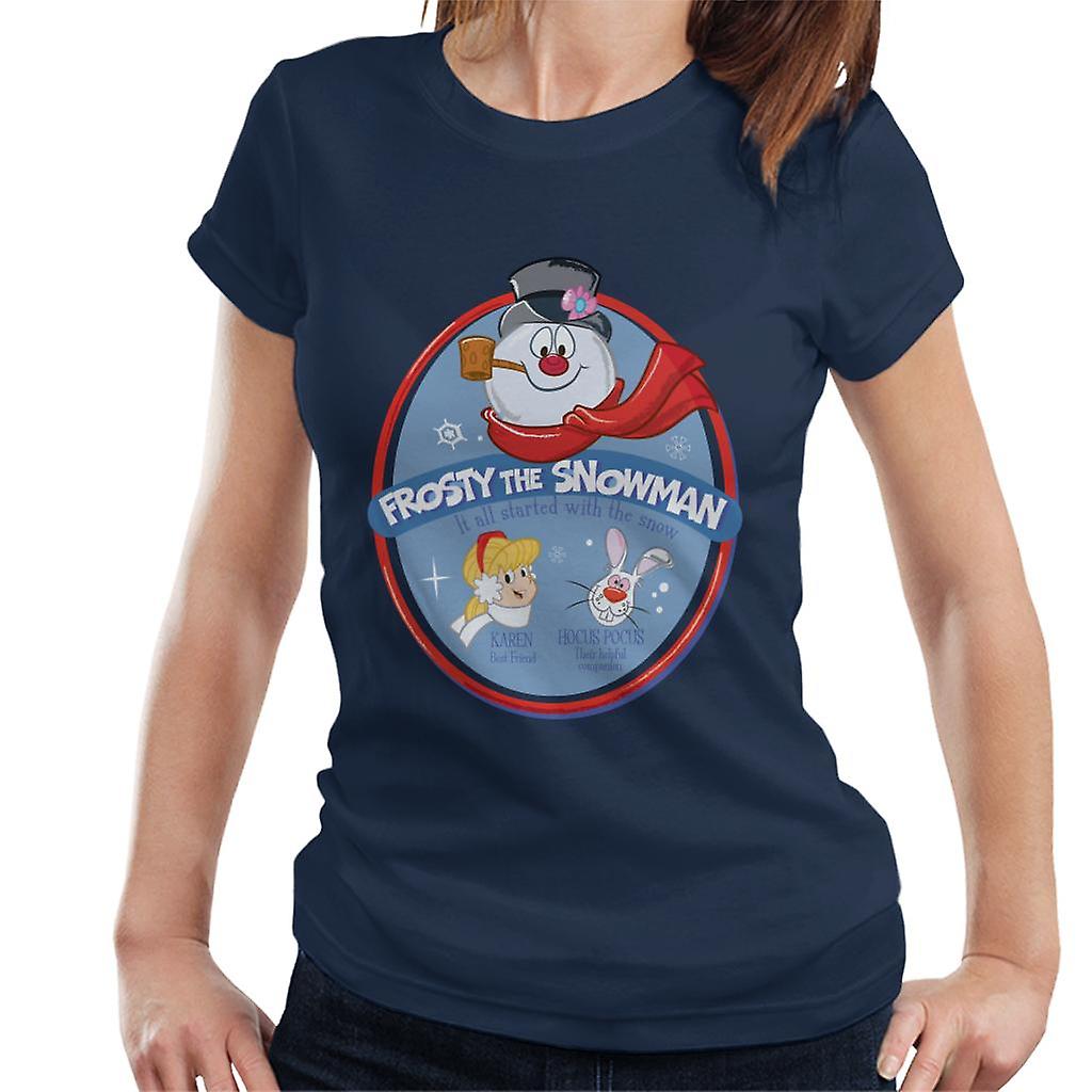 Frosty The Snowman It All Started With The Snow Women's T-Shirt