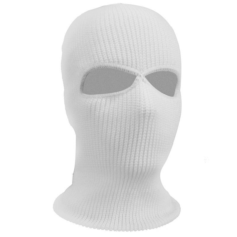 Winter Knit Cap Warm Soft 2 Holes Full Face Ski Hat Balaclava Hood Army Tactical