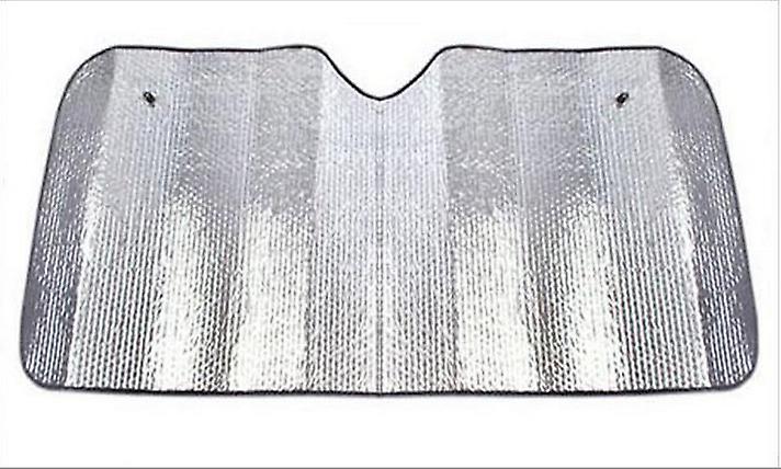 Front Windshield Cover with Side Windows, Interior Front Sun Shade, Anti-UV, Foldable, Universal, 140 x 70cm