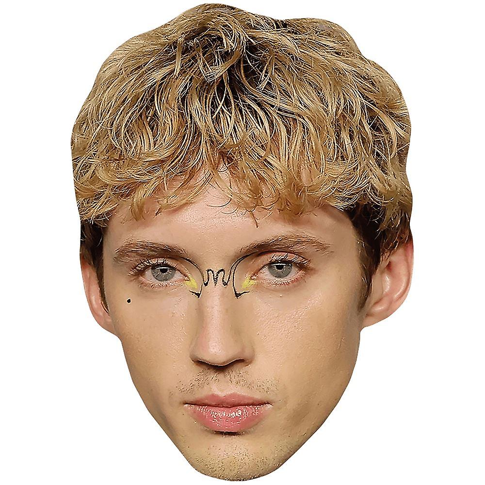 Troye Sivan (Make Up) Celebrity Mask, Flat Card Face