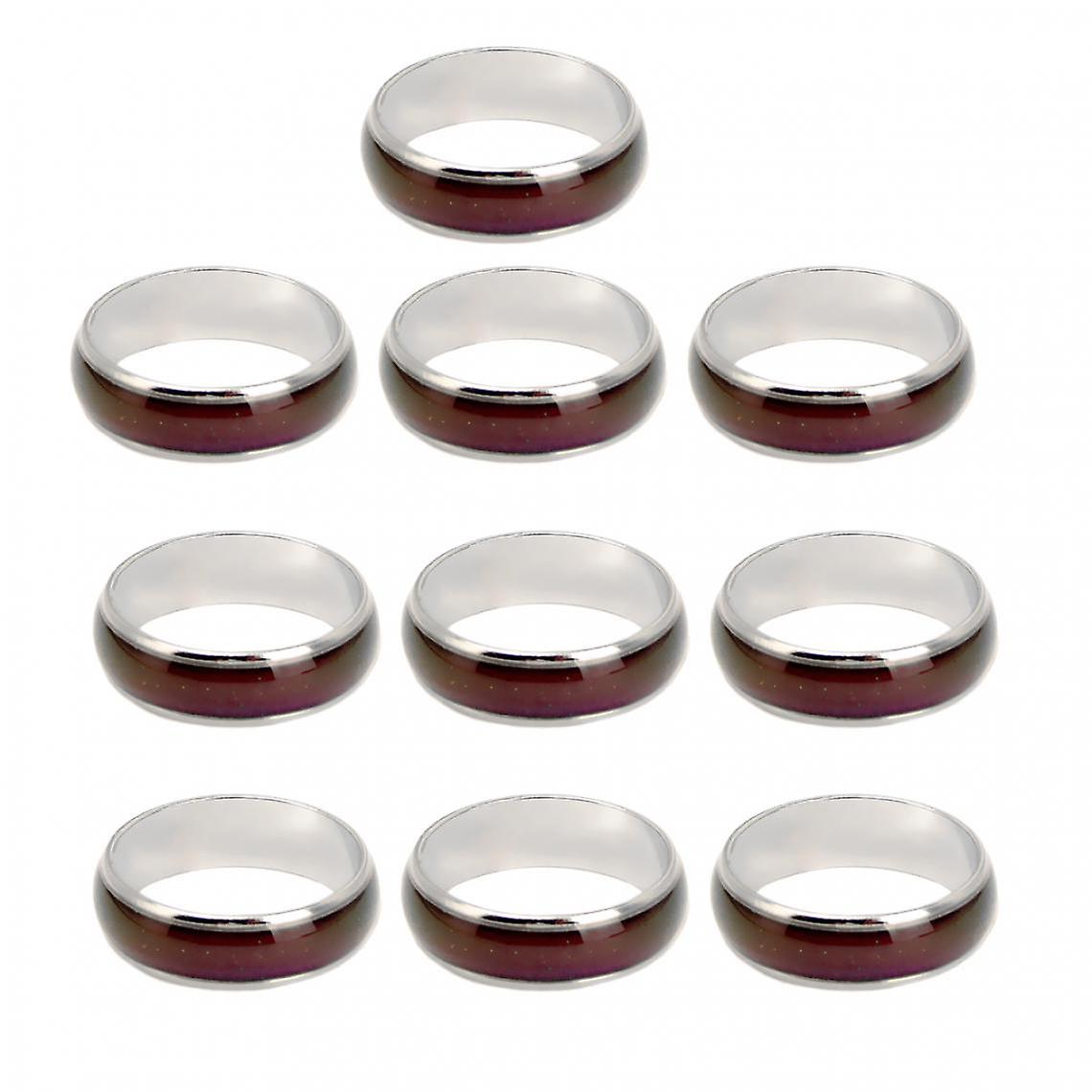 10pcs Orchestra Mood Ring Color Change Children Adult Temperature Emotion Feeling