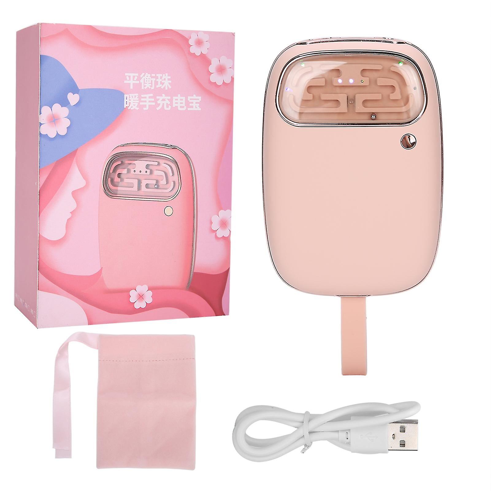 Multi-functional Balances Bead Interesting Game Hand Warmer Portable Hand Warmer Power Bankpink