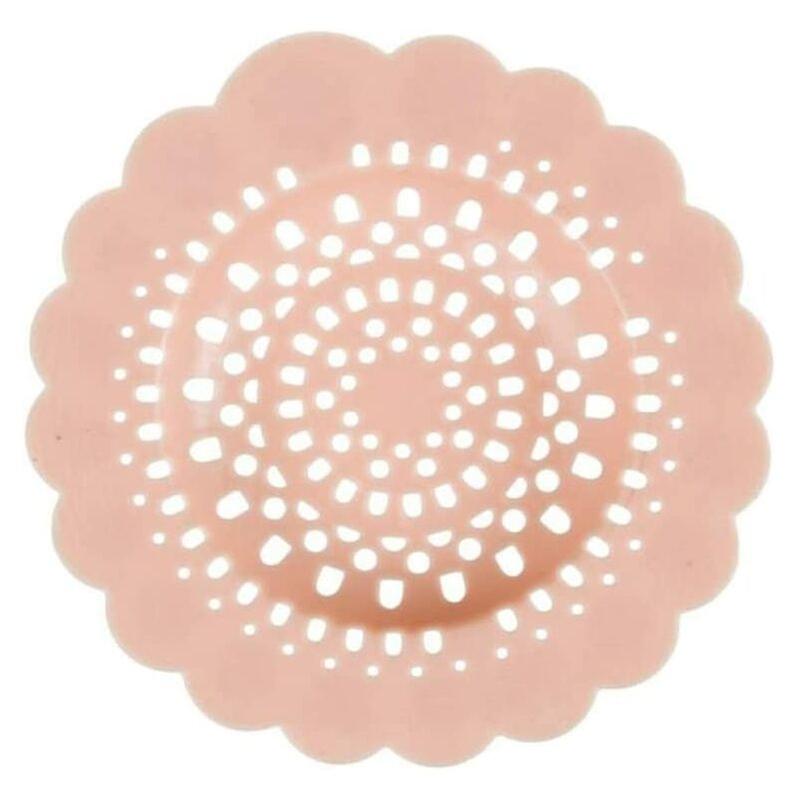 Filtre en silicone Flower Shape Cling pour évier, douche et lavabo, PVC, 12,3 x 12,3 x 0,2 cm