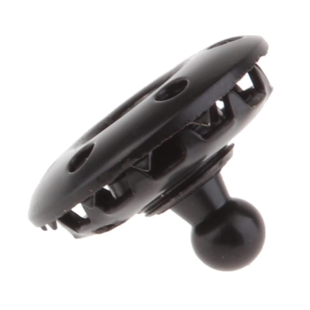 Boat Canvas Snaps Button Fastener Cap,  3/8" Diameter, Black Chrome