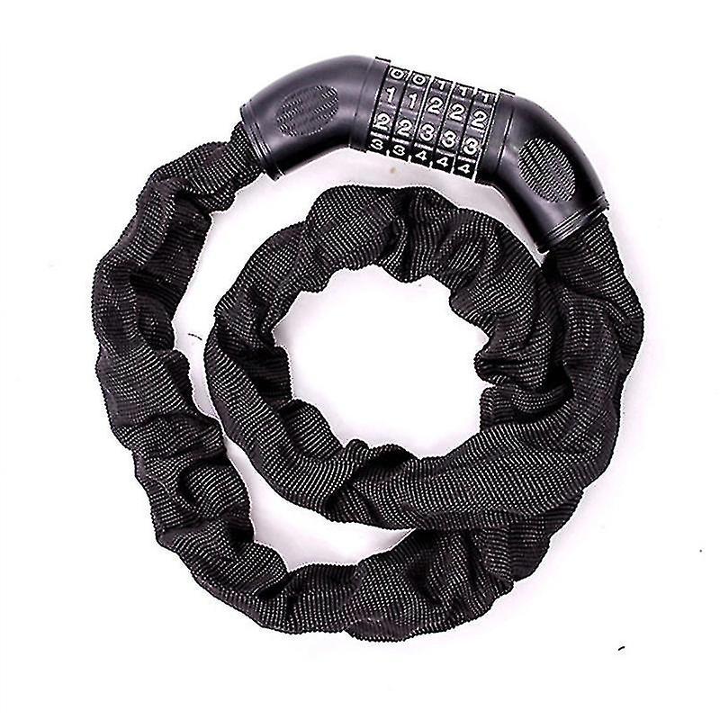5 Password Bicycle Anti-theft Lock Mountain Bike Lock Chain Iron Chain Lock Electric Car Lock Motorc