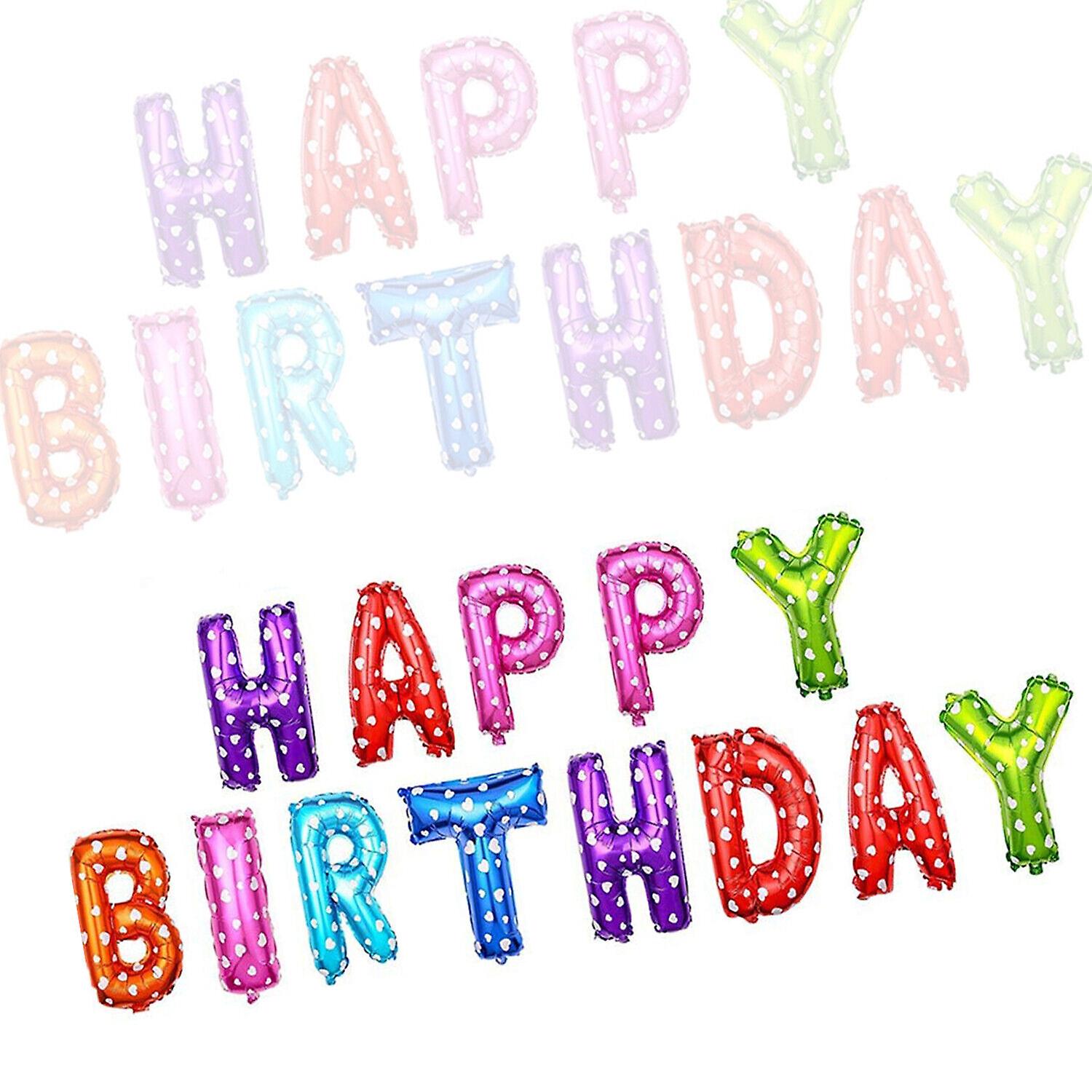 Happy Birthday Balloons Banner
