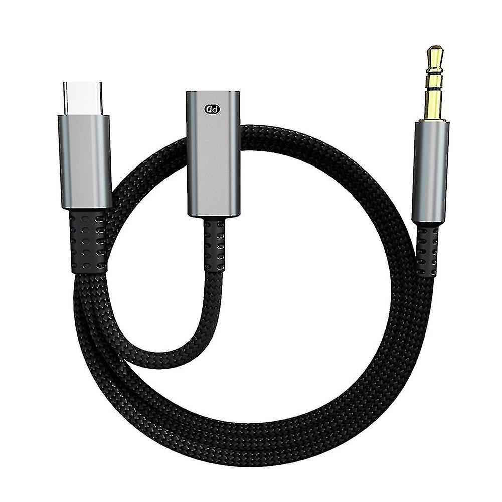 Type C To 3.5mm Audio Adapter Cable Aux Car Hifi Audio Adapter Digital Decoder Headphone Jack Adapt