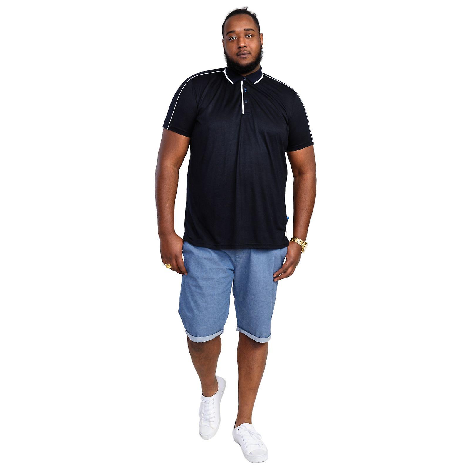 D555 Mens Sussex Big Tall Kingsize Jersey Ribbed Collar Polo Shirt