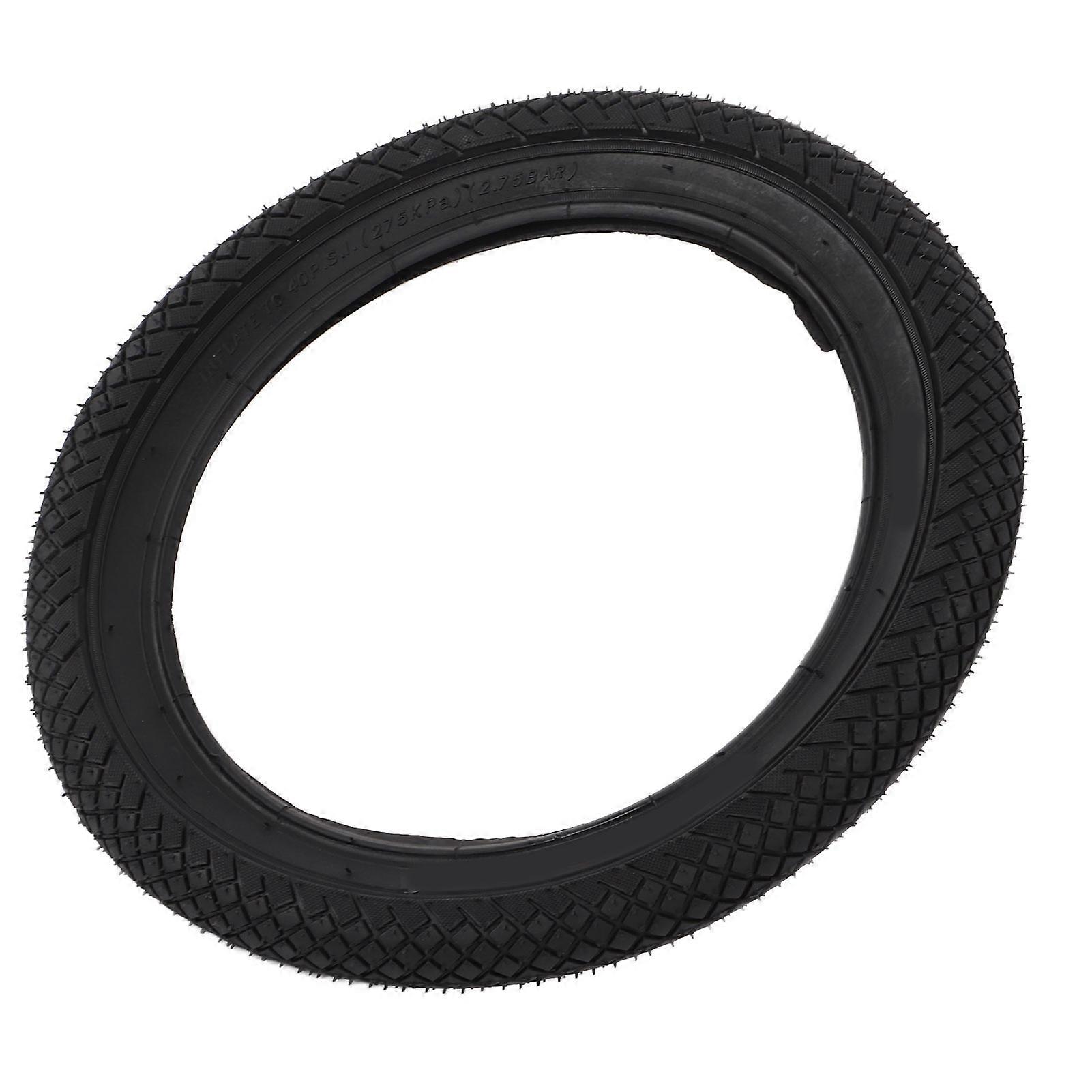 Kid Thick Non Slip Rubber Tyre Children's Bicycle Checkered Pattern Tire Parts Accessories14x2.125