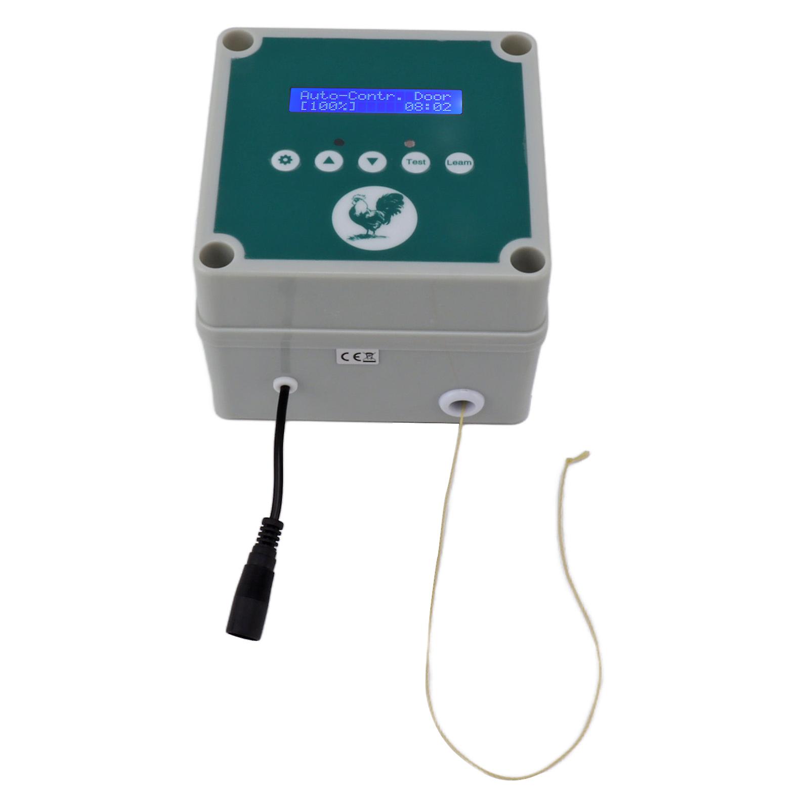 IP44 Automatic Chicken Coop Door Controller Timer Light Sensing Remote Control Chicken Coop Door Actuator Motor for Farm 