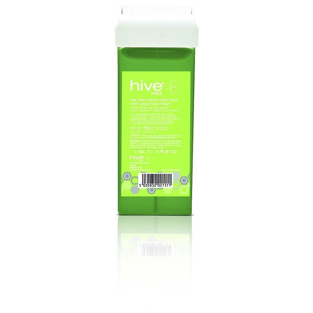 Hive Of Beauty Professional Tea Tree Roller Wax With Large Fixed Head 100g