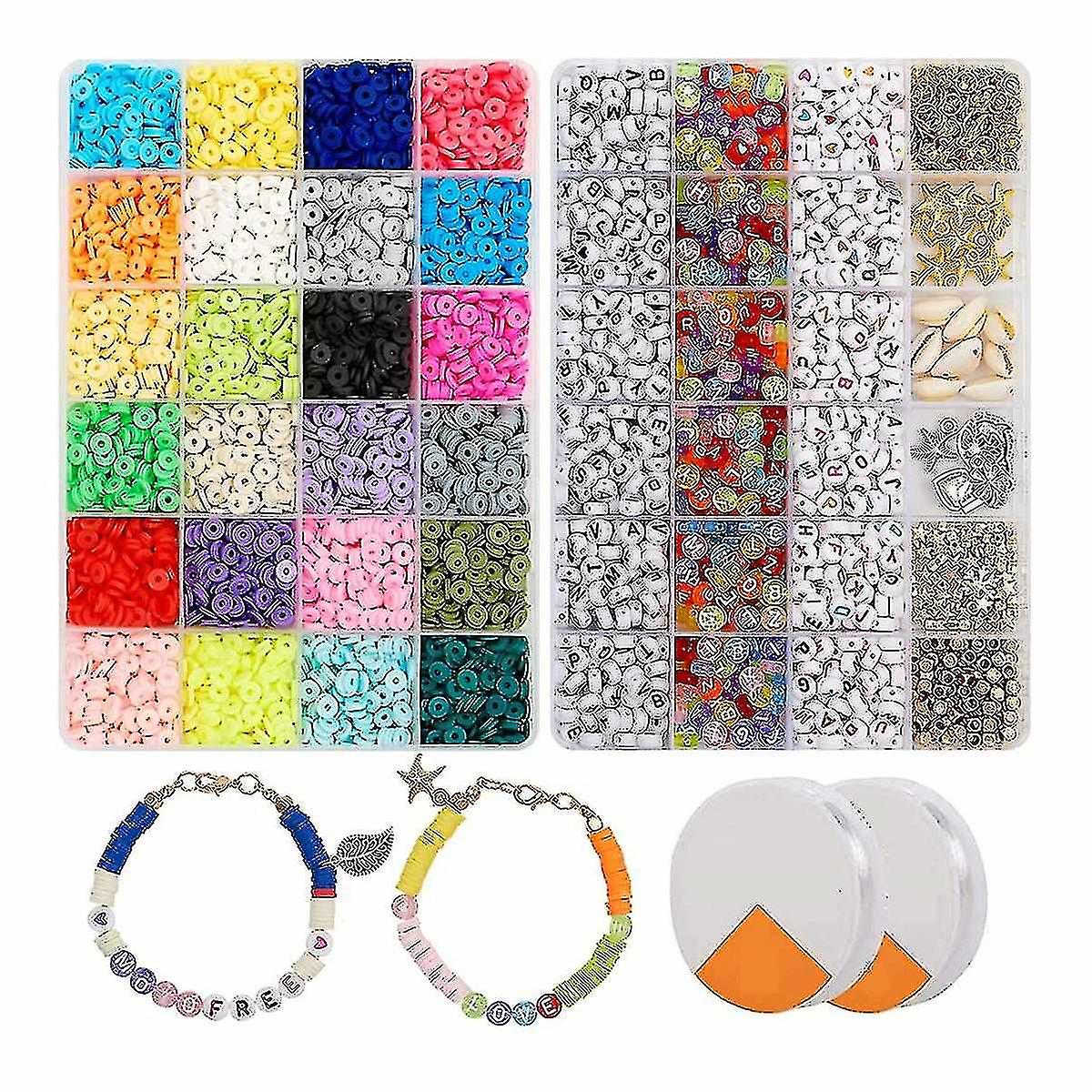 6000 Pcs Clay Heishi Beads