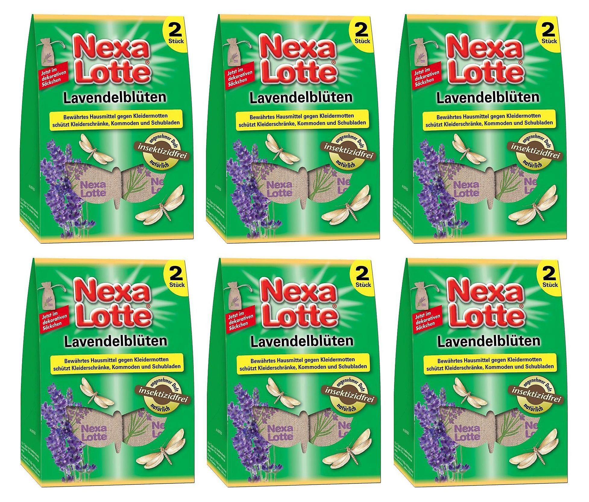 6 x NEXA LOTTE® Lavender Flower Bags, 2 Bags