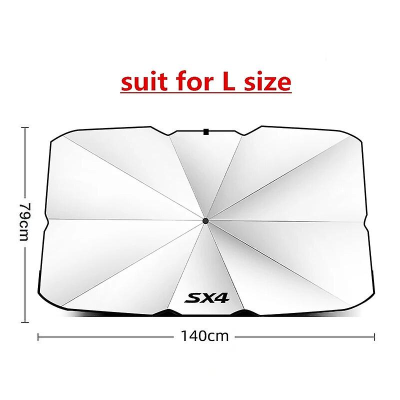 車のサンバイザー傘は、スズキジムニーラピッドグランドビターライグニスアルトバレーノSX4サムライS-クロスセレリオ~25965のフロントサンシェードを調整します