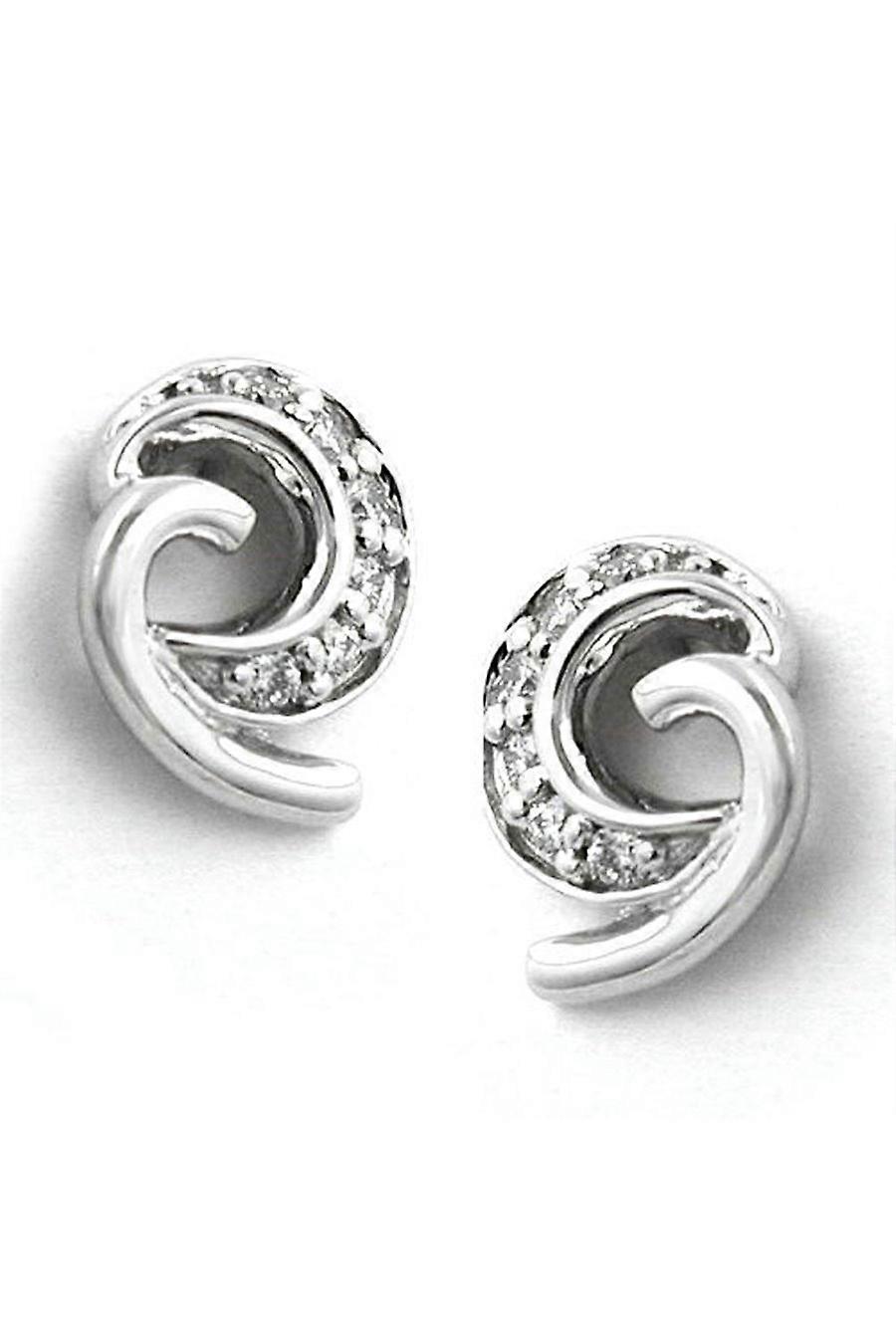 Earring Diamonds 14k White Gold - Gl430921