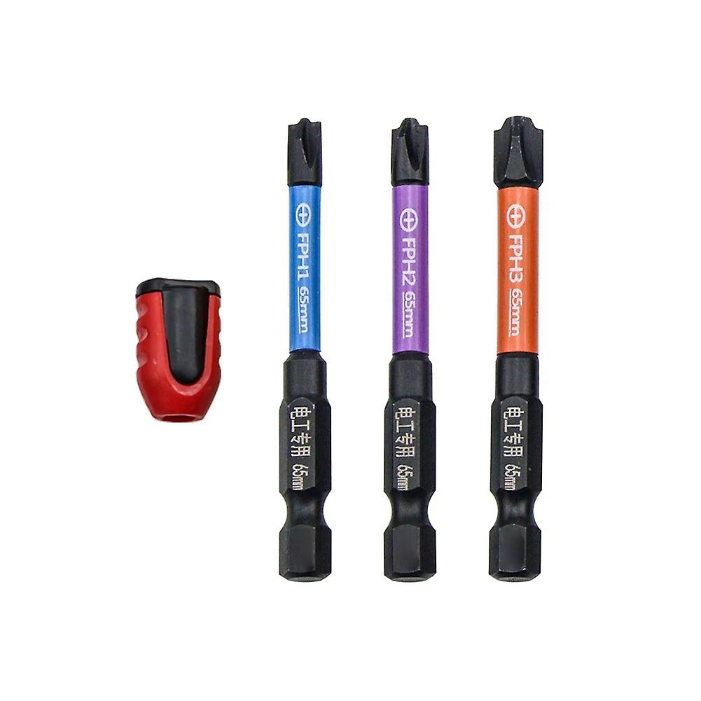 1/3/4pcs Special Slotted Phillips Screwdriver with Magnetic Ring Head for Socket Switch Power Tools~13994