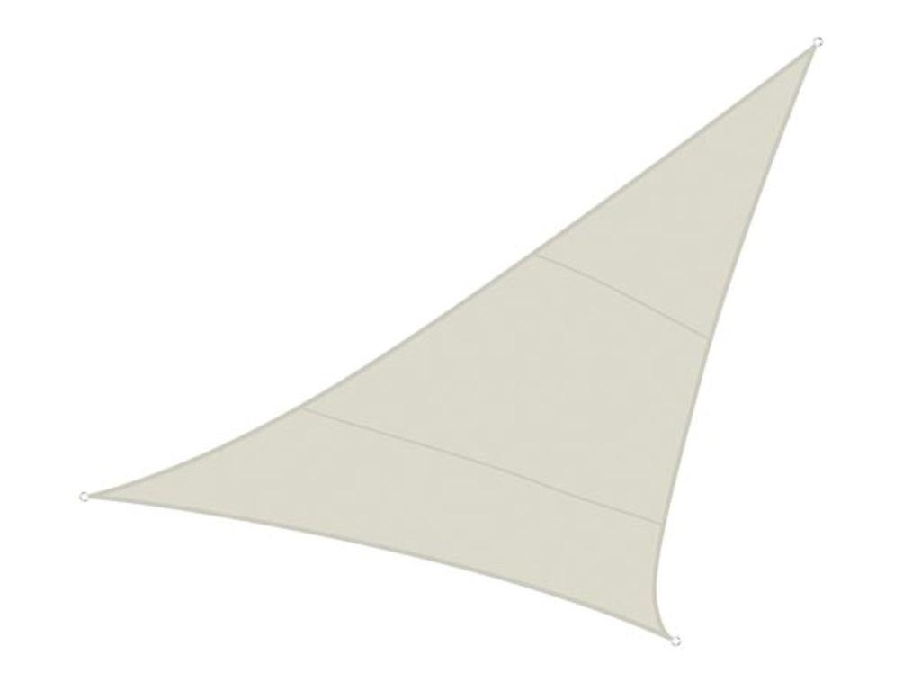 Shade Sail - triangle - 5 x 5 x 5 m - Colour: Creme
