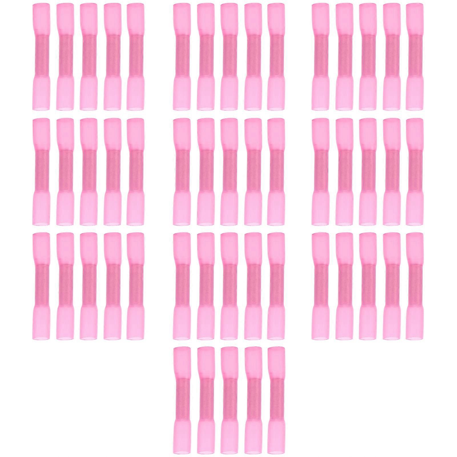 Kit de conectores a tope termorretráctiles impermeables de 50 piezas