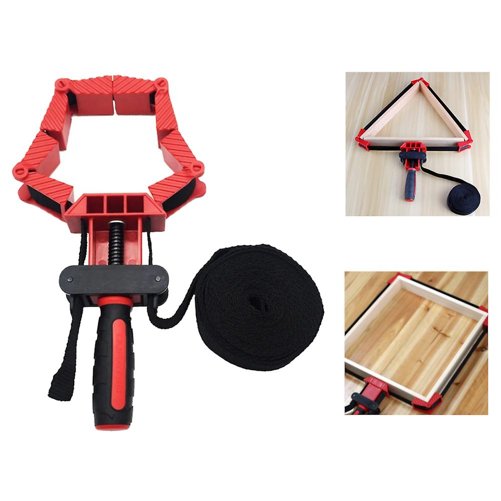 Versatile Woodworking Belt Strap Clamp With Foldable Blocks For Diy And Irregular Shapes
