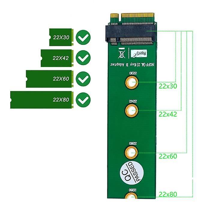 Adaptor M.2 NGFF Key B la Key B Card M.2 NGFF Riser pentru SSD SATA-Bus NGFF M2 WiFi Cards