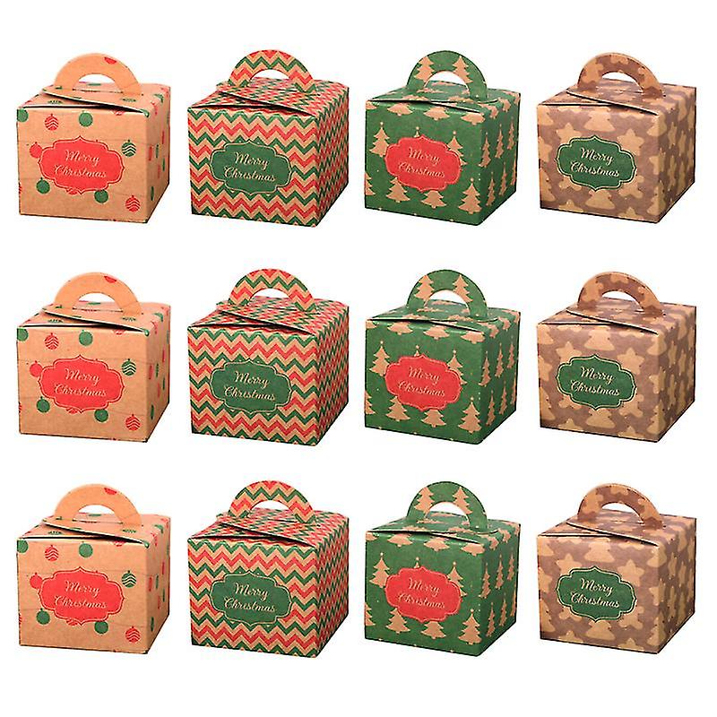 12pcs Christms Boîtes cadeaux