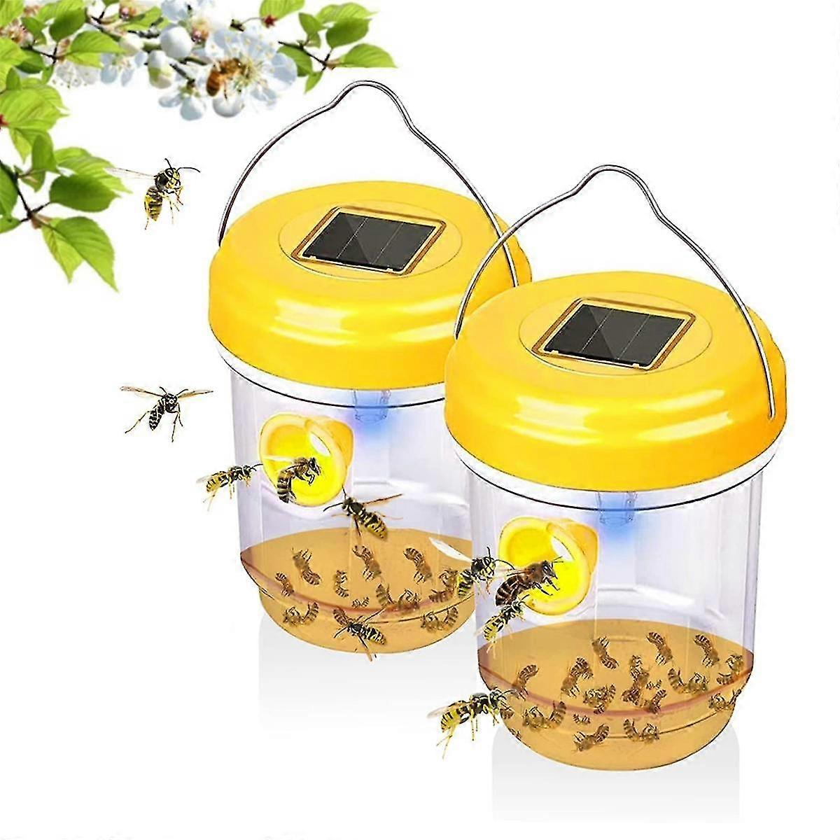 2PCS Trappole per vespe Trappola appesa all'aperto Trappole per api carpentiere compatibili con le trappole per api all'aperto compatibili con l'esterno Reusabl-B14