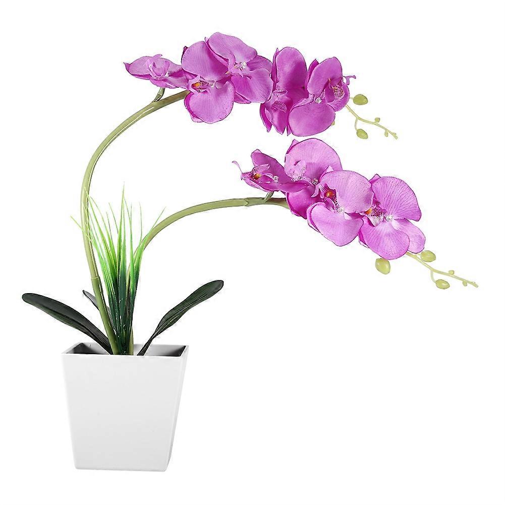 9LED Artificial Flower Pot Lamp Simulation Phalaenopsis Bonsai Flower Light DIY Home Decoration