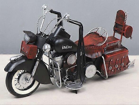 Simulation Of Motorcycle Model Wrought Iron Retro Nostalgic Objects Collection Decoration Ornaments Toy Motorcycles