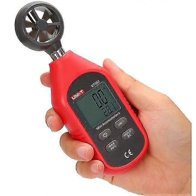 Uni-t Ut363 Mini Digital Speed Meter Pocket Anemometer Speed Temperature Er