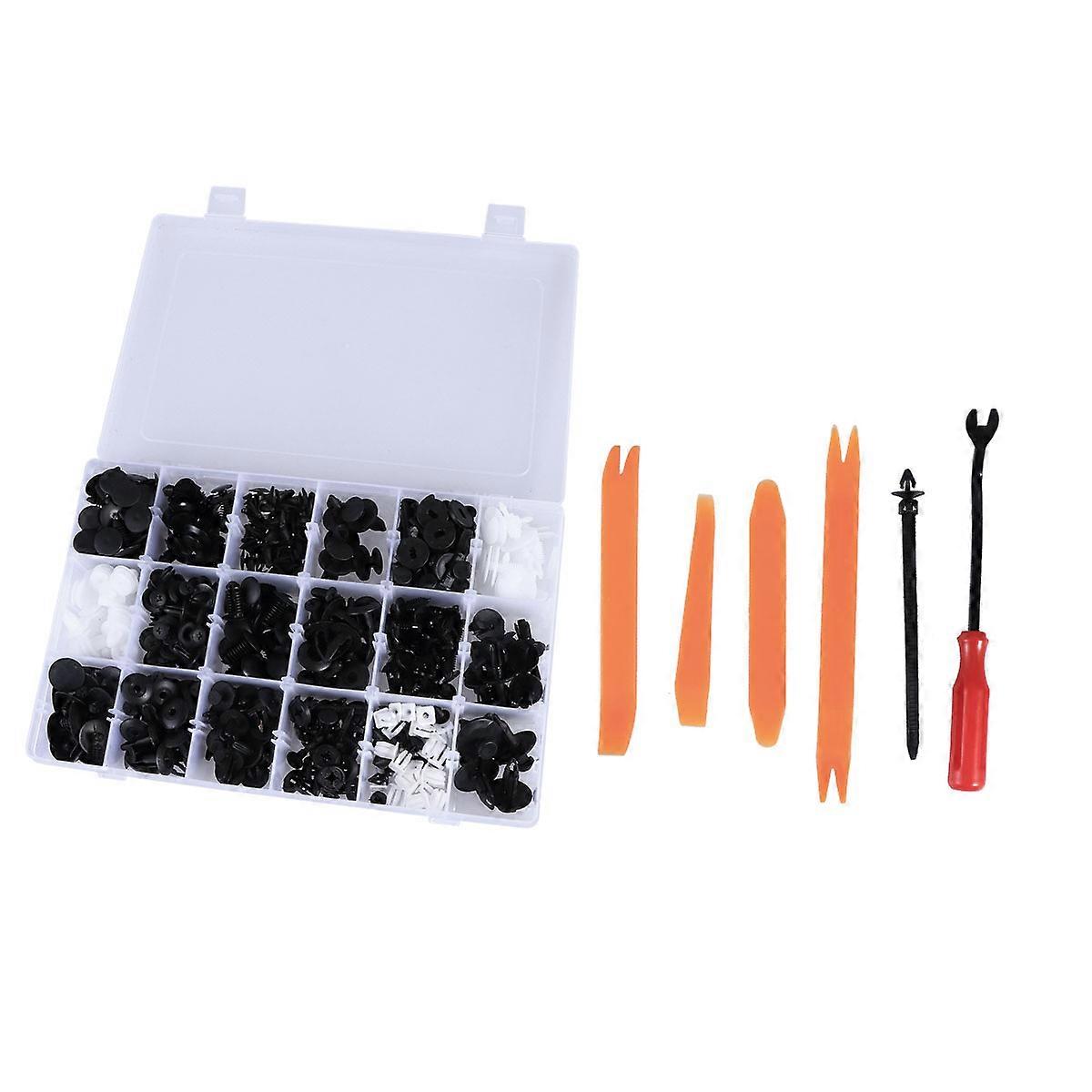 435 PCS Plastic Rivets Bumper Retainer Rivet Bumper Push Push Type Pin Push Fasteners
