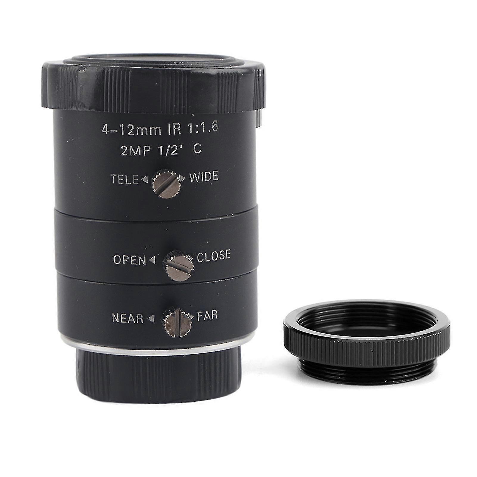 Manual aperture c-mount cctv security camera zoom lens 1080p 4-12mm