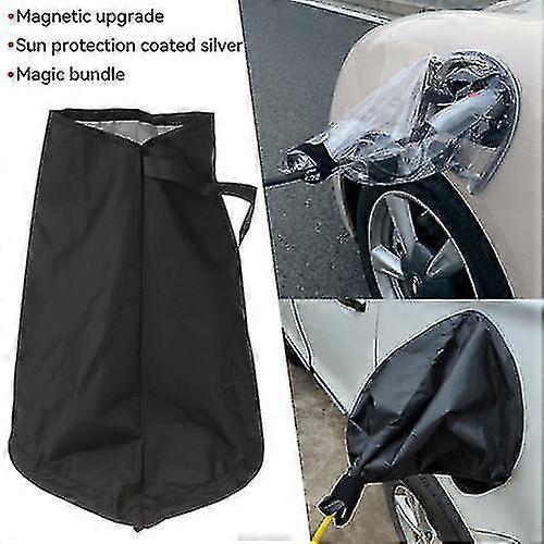 Regndeksel for elbil firkant utendørs ev autolader portdeksel