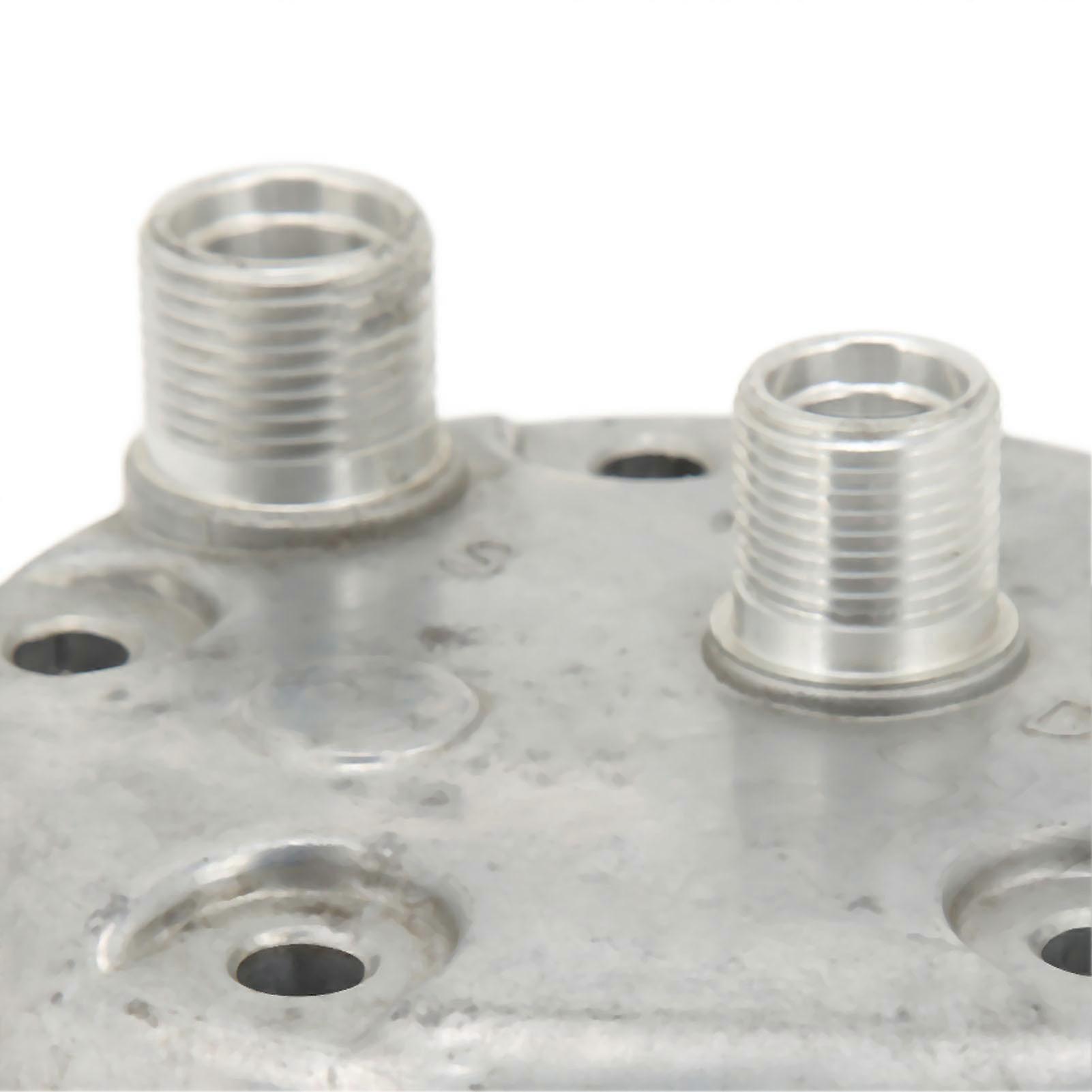 Αντικατάσταση πίσω καλύμματος κλιματιστικών μηχανημάτων αλουμινίου καλύψεων συμπιεστών εναλλασσόμενου ρεύματος για SANDEN SD508 ORING HRZ 8X10