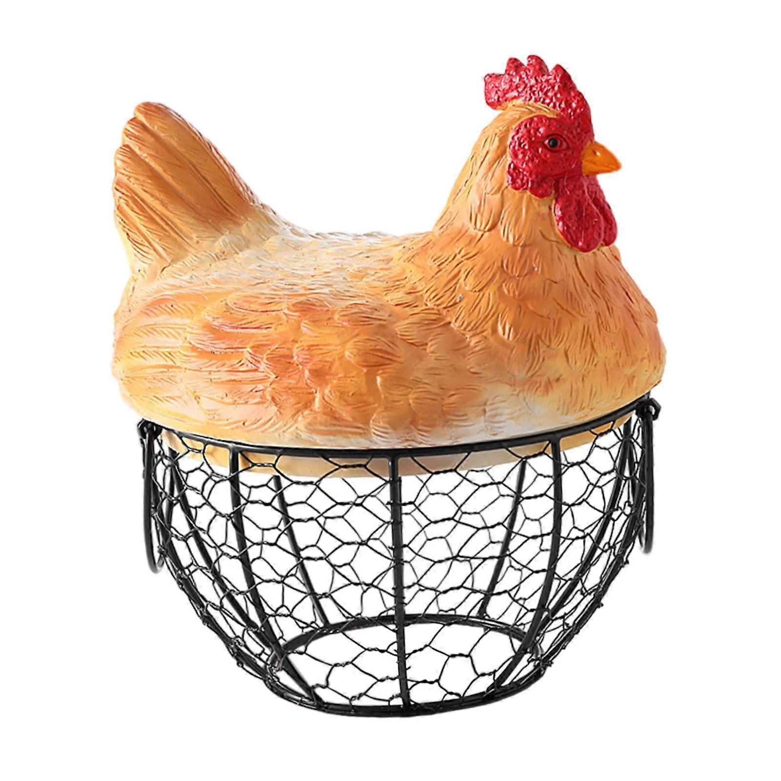 Egg Basket Gathering Fresh Eggs Rustic Fruit Basket for Kitchen Snack Pantry