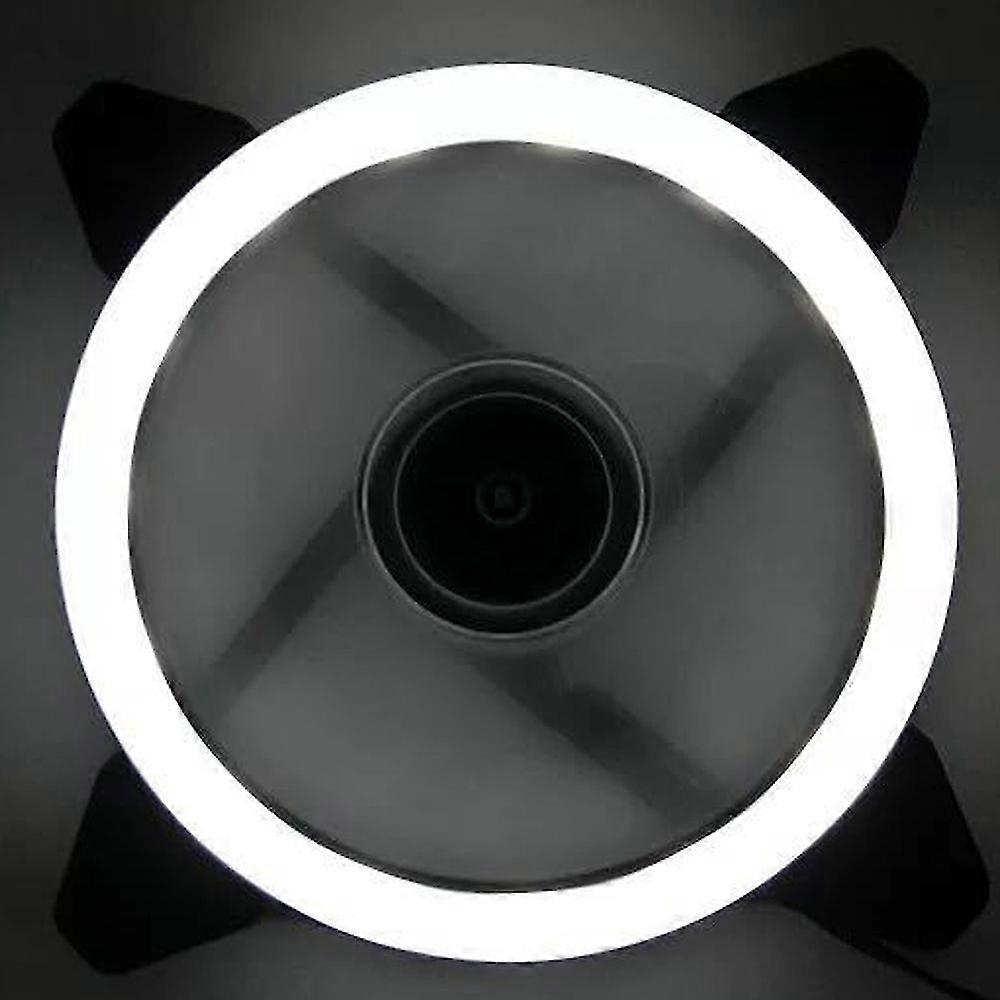 120mm Pc Case Cooler Cooling Fan Dual Light Loop Suitable For Water Cooling