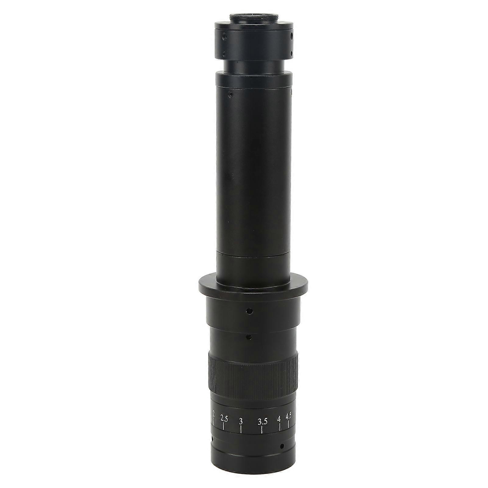 300X Zoom C Mount Lens Adjustable Magnification for Industry Microscope Camera