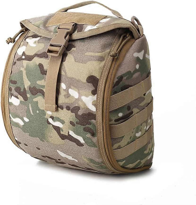 Tactical Molle Helmet Bag,Dustproof Helmet Carry Bag with Padded and Fleece Lined,28 x 23 x 15 cm