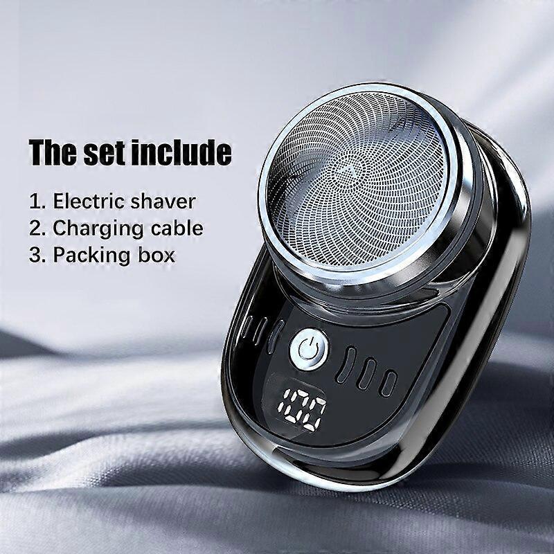 Electric Shaver Portable Razor Man Travel Attire Wet And Dry USB Rechargeable Shaver TypeC Charging Mini Shaving Machine for Men Style2 D Fabric Shav