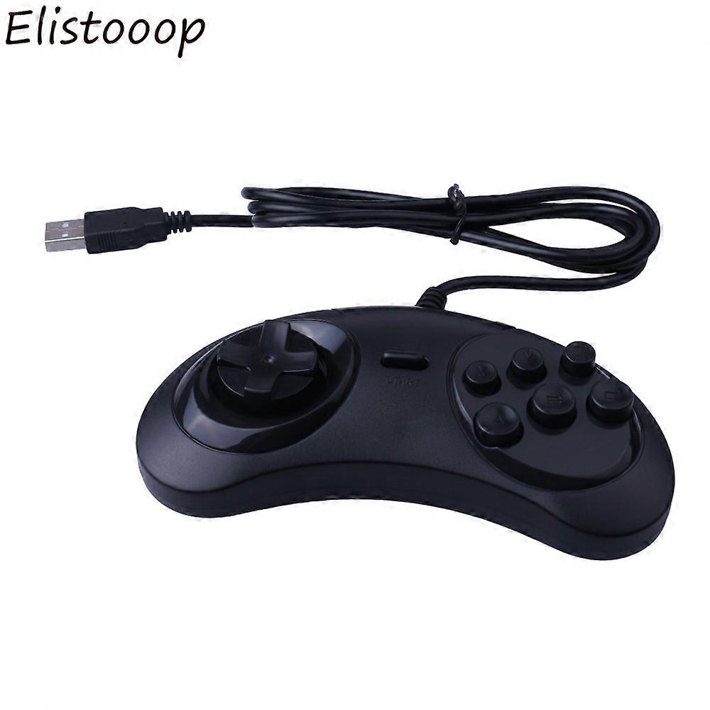USB Classic Gamepad 6 Buttons Joystick PC Game Controller for PC MAC SEGA Genesis Game Accessories For Genesis gamepad
