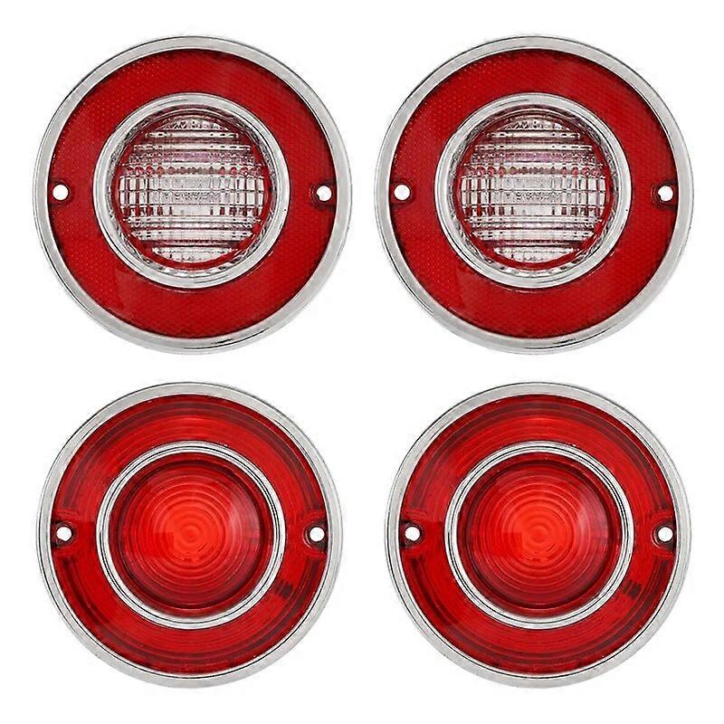 4Pcs/Set Tail Lights Backup Light Fit For Chevrolet Corvette C3 1975 1976 1977 1978 1979 Car Tail Light Signal Lamp Without Bulb